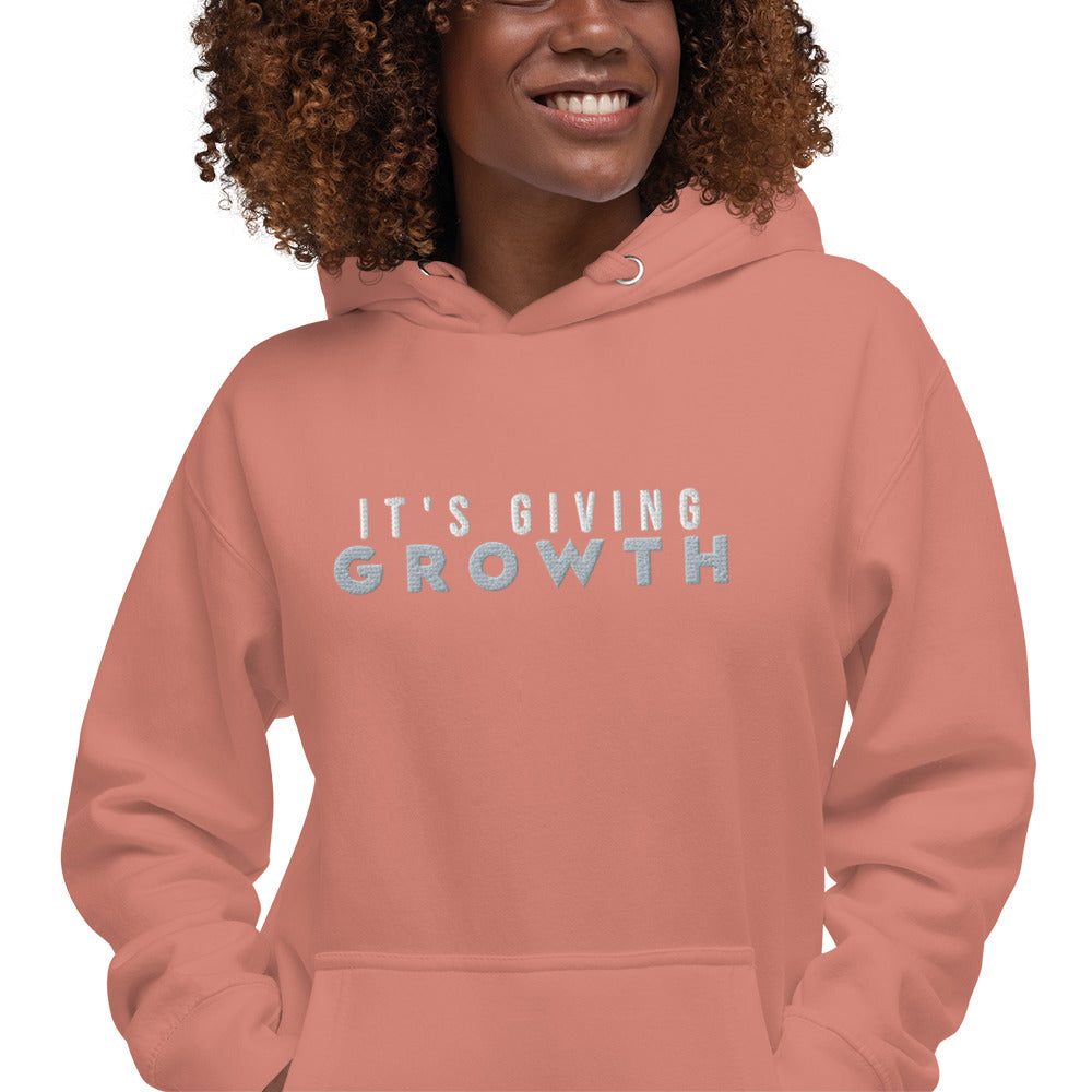 It's Giving Growth Unisex Hoodie