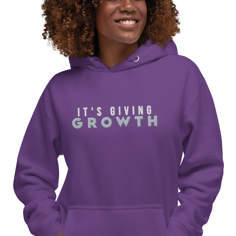 It's Giving Growth Unisex Hoodie