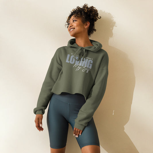 Loving myself Crop Hoodie